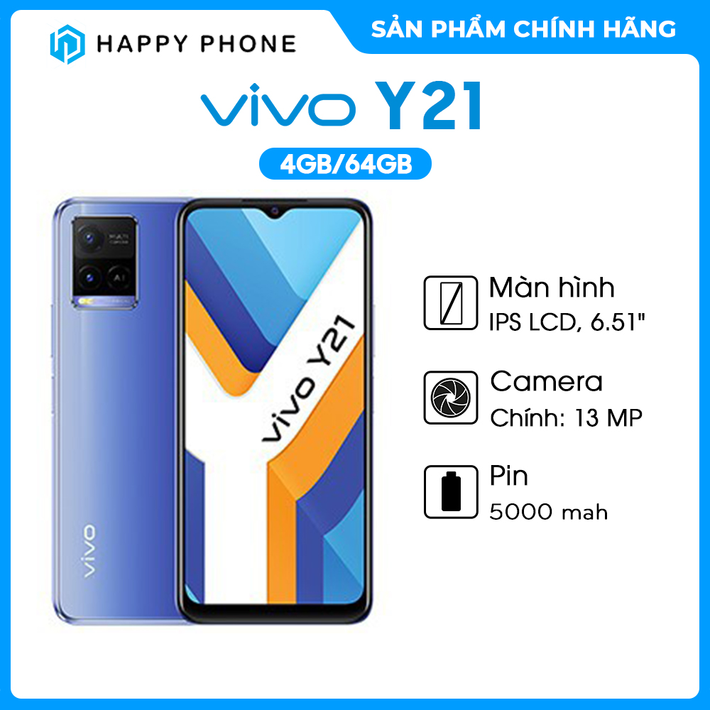 Điện thoại Vivo Y21 (4GB/64GB) - Hàng chính hãng