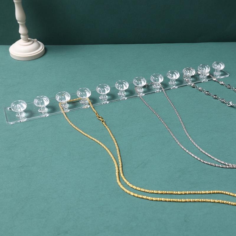 Móc Treo Trang Sức Bằng Acrylic Trong Suốt Tự Dính Tiện Dụng