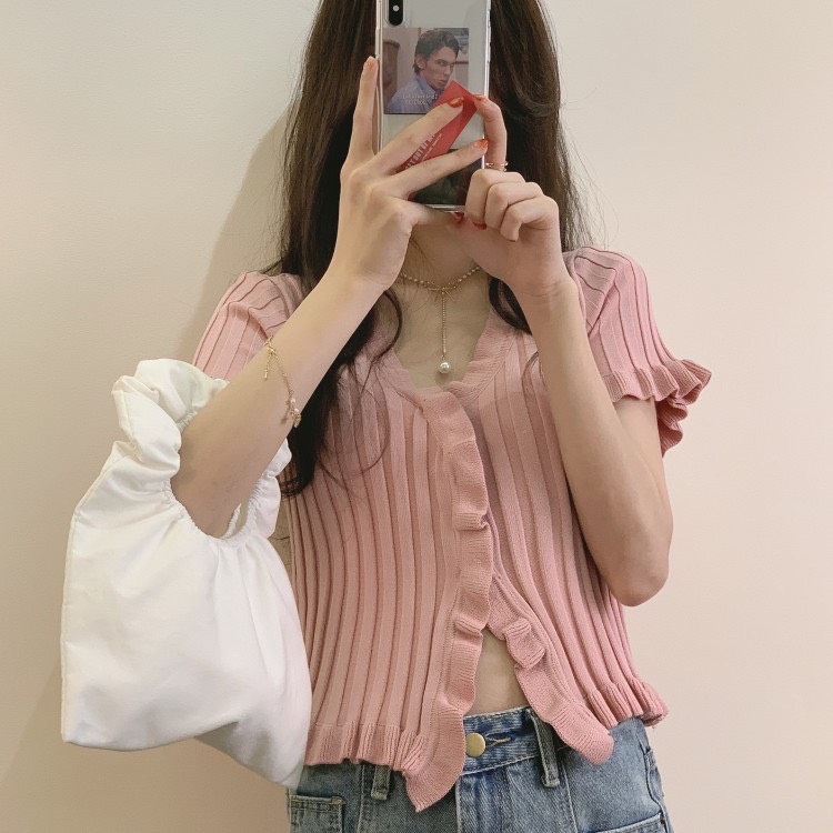 Áo croptop len nữ Ulzzang Quảng Châu ALC7