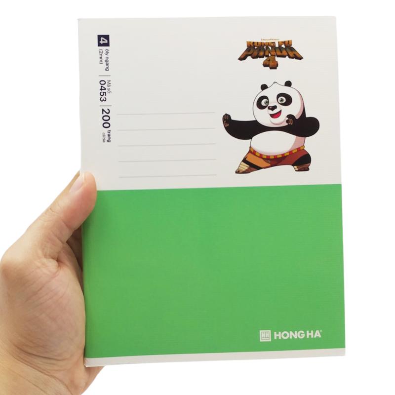 Tập Class Kung Fu Panda 4 - 4 Ô Ly - 200 Trang 58gsm - Hồng Hà 0453 (Mẫu Bìa Giao Ngẫu Nhiên)