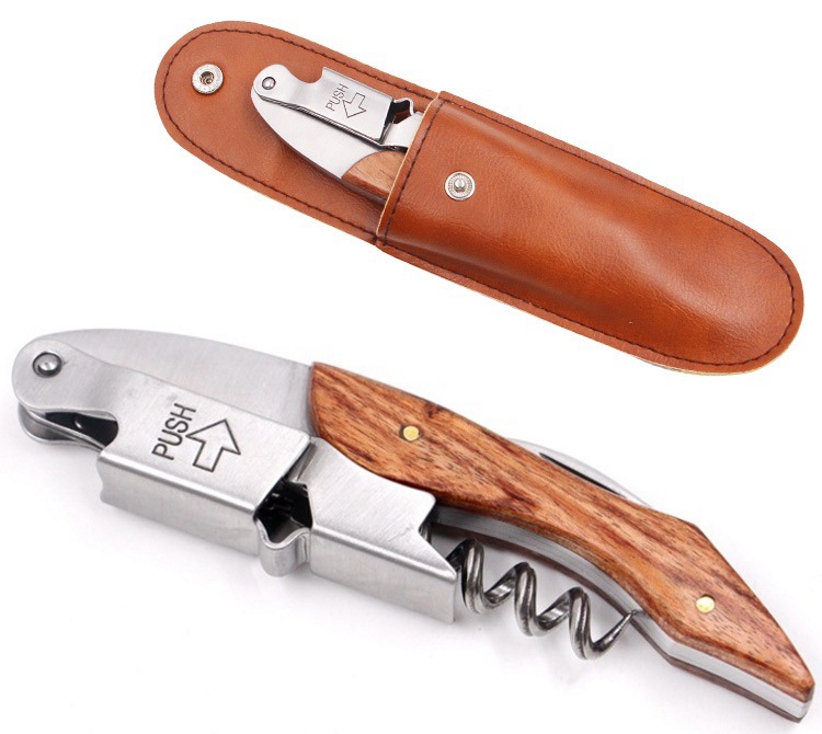 Dụng Cụ Khui Inox Đa Năng Tay Cầm Cán Gỗ