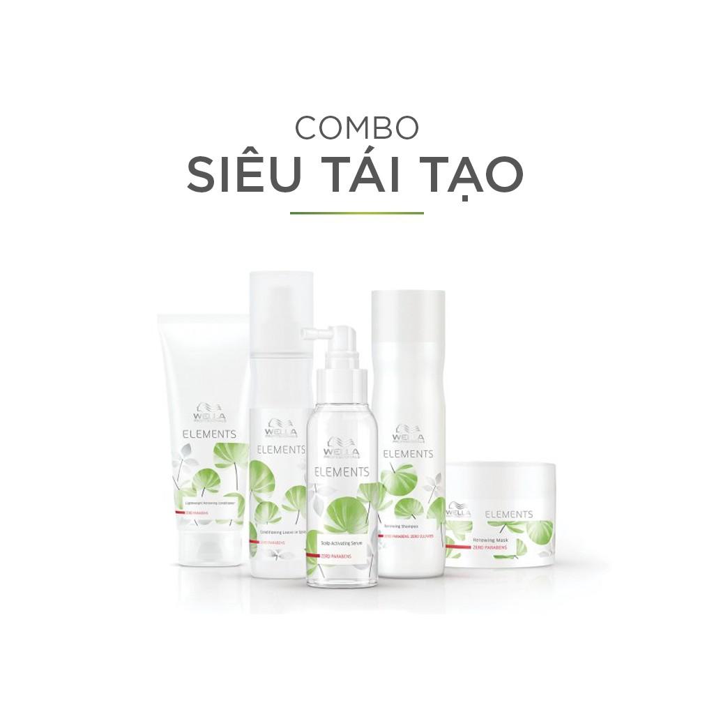 Dầu Hấp Wella Elements Phục Hồi Độ Ẩm, Nuôi Dưỡng Và Bảo Vệ Sợi Tóc Cao Cấp Elements Renewing Mask