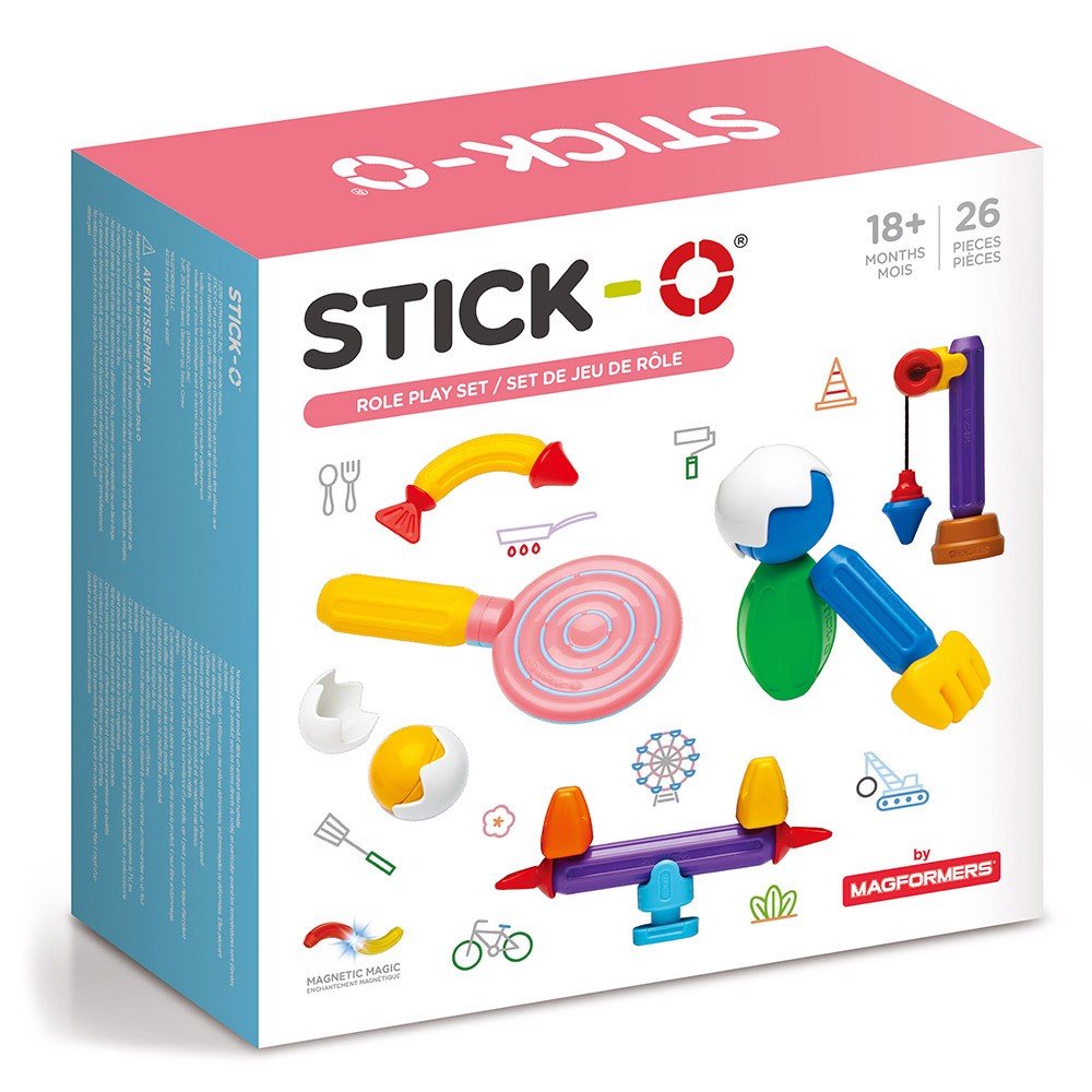 Đồ chơi xếp hình nam châm 3D Stick-O by Magformers Bộ Nhập vai 26 mảnh