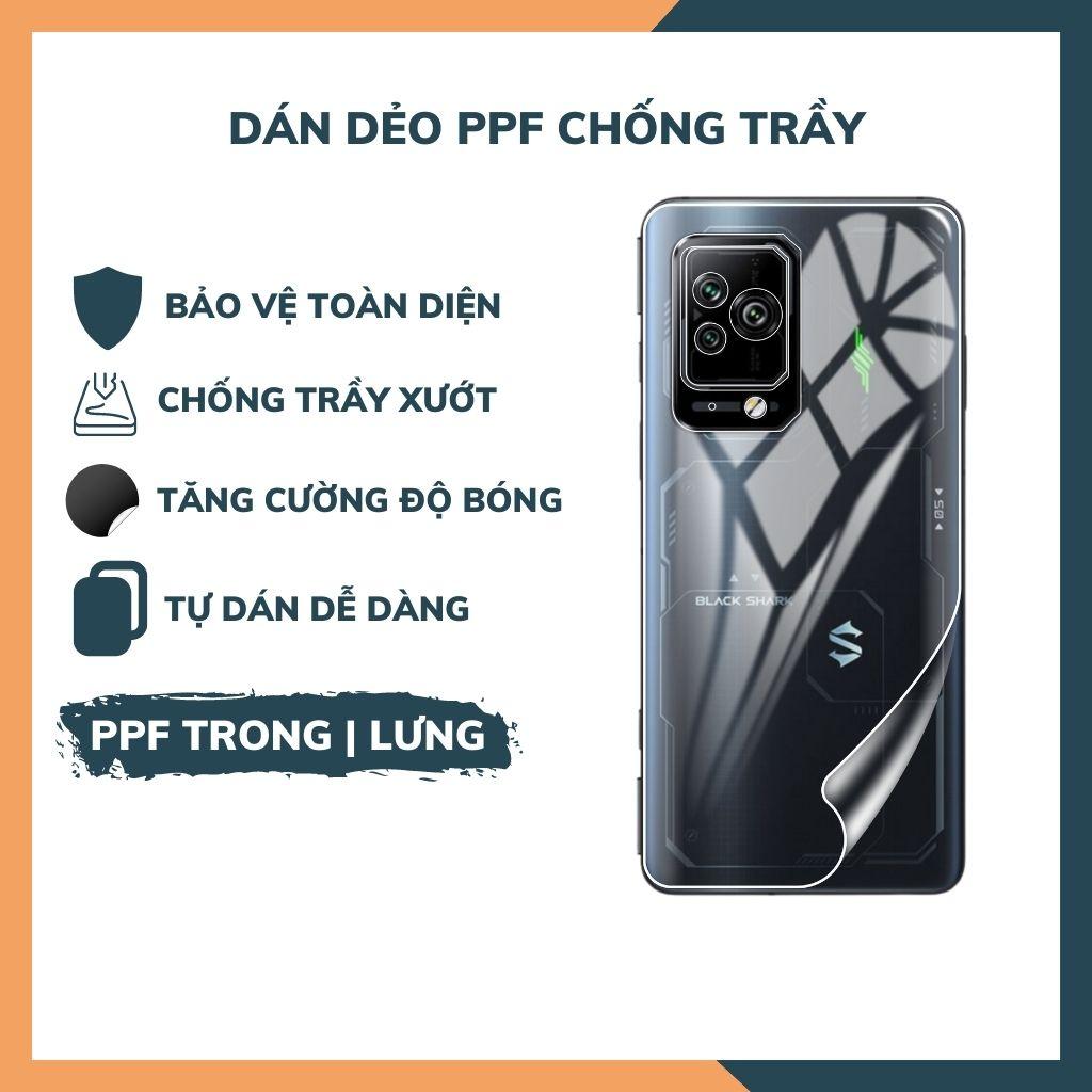 Miếng dán ppf black shark 5 pro trong suốt hoặc nhám chống vân tay bảo vệ camera mua 1 tặng 1 phụ kiện huỳnh tân store