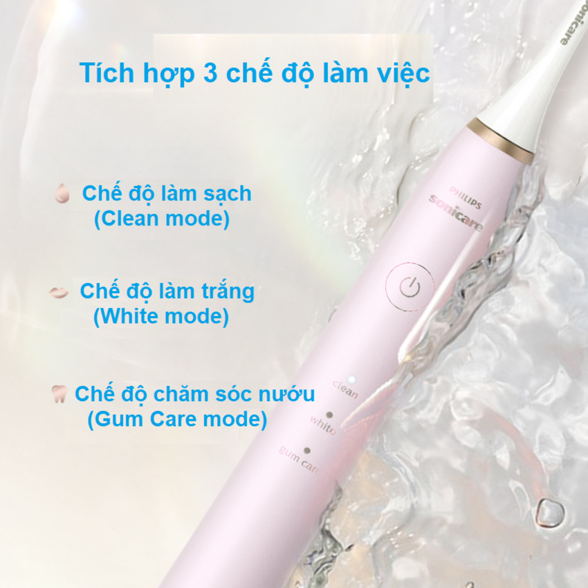 Bàn chải đánh răng điện Philips Sonicare HX2461 Serial 3600 30.000 rung mỗi phút - Hàng Nhập Khẩu