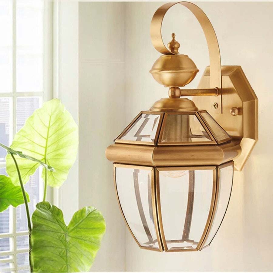 Đèn vách ngoài trời bằng đồng nguyên chất B0600