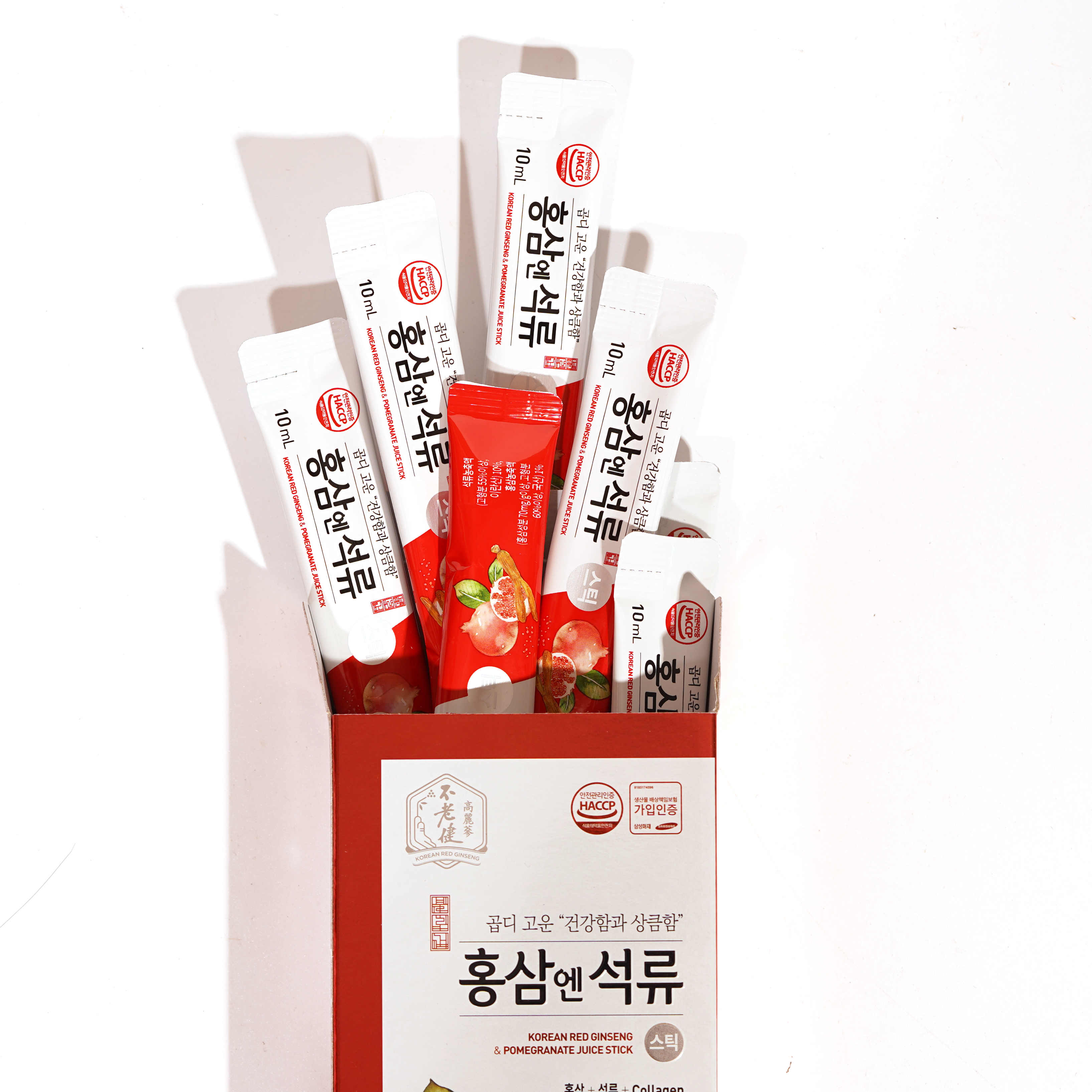 Nước hồng sâm lựu collagen Hàn Quốc Daedong Korea Ginseng 10ml x 30 gói -  Cung cấp collagen, chống lão hóa, giảm mệt mỏi