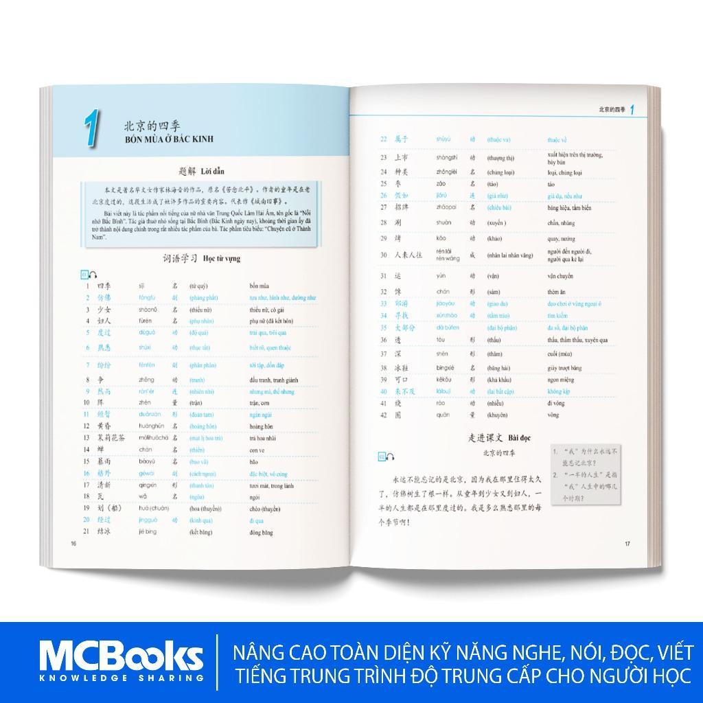 Sách - Giáo Trình Phát triển Hán ngữ Tổng Hợp Trung Cấp 1&amp; 2 - MCBooks