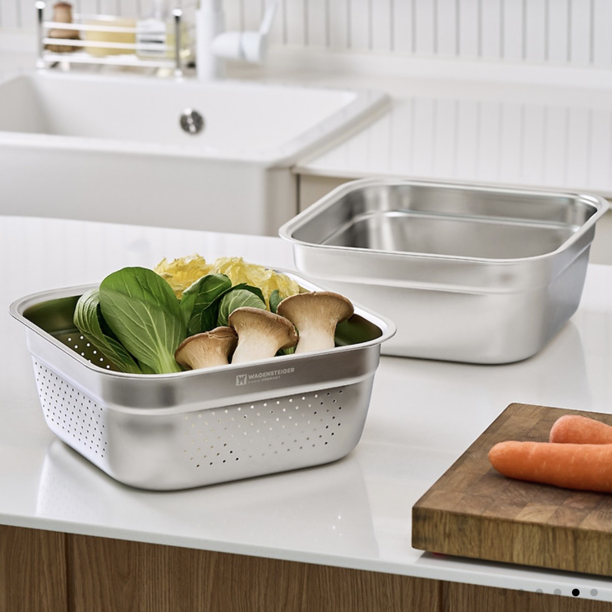 Set chậu rửa inox 8L Wagensteiger hàng chính hãng