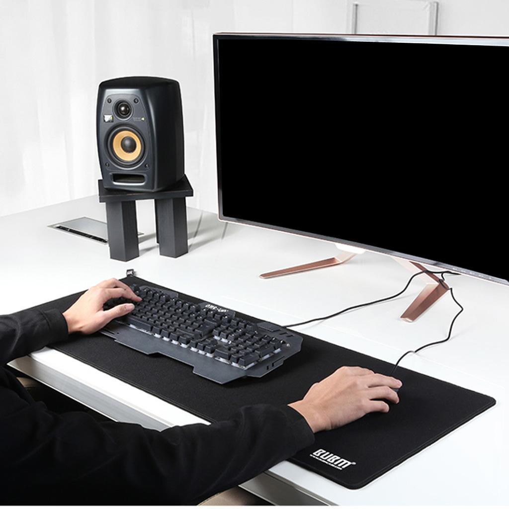 Gaming Mouse  Thick Office Non-slip Mouse Mice Mat Black