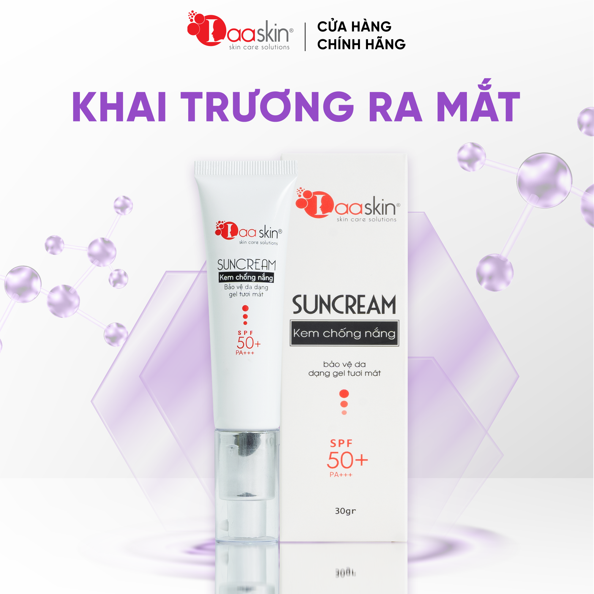 Kem chống nắng Laaskin giúp làn da được bảo vệ chắn chắc dưới ánh nắng mặt trời ngăn ngừa các vết nám da 30g