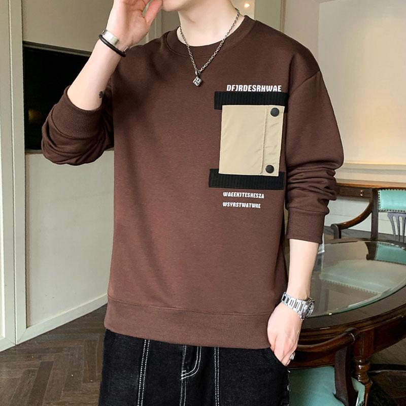 Áo Sweater Nỉ Nam Form Rộng Cổ Tròn Bo Gấu Phối Họa Tiết Túi Ngực Thời Trang Zenkonu TOP NAM 240V2