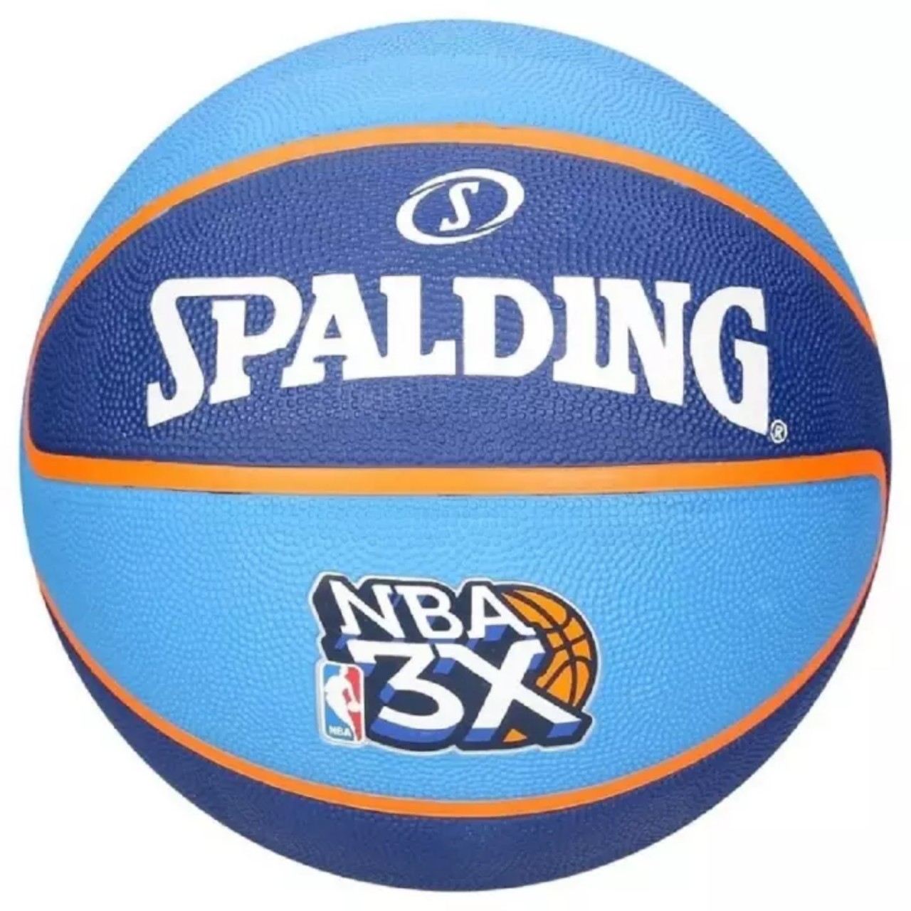 Quả bóng rổ Spalding NBA 3X 83-002Z - tặng kim bơm bóng và túi lưới đựng bóng