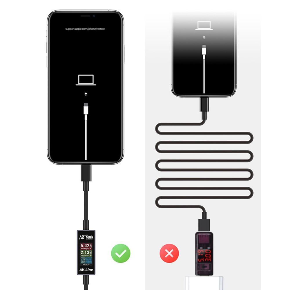 Cáp dữ liệu sạc nhận diện thông minh to USB