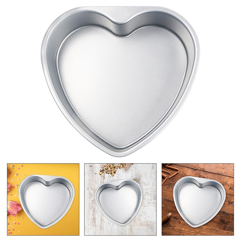 2x 6inch Chocolate Cake Pan Baking Mold Mould Silver DIY Baking Mold Tool