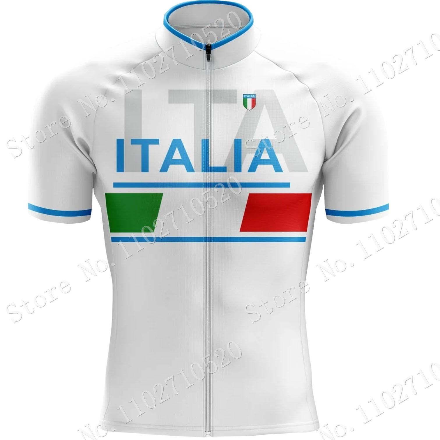 2023 Retro Ý Đi Xe Đạp Áo Xanh Dương Ngắn Tay Mùa Hè Italia Đi Xe Đạp Quần Áo Nam Đường Núi Xe Đạp Áo Sơ Mi Xe Đạp Cao Cấp MTB Color: 1 Size: L