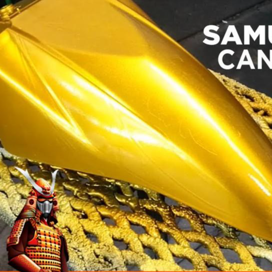 Sơn SAMURAI KUROBUSHI Y016* MÀU VÀNG CANDY chính hãng dành cho xe máy