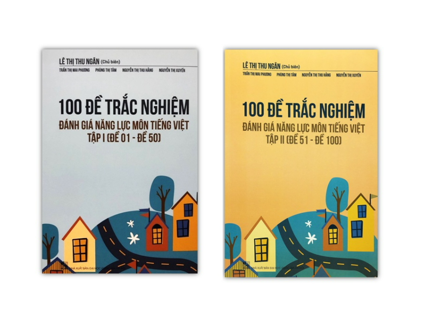 Sách - Combo 100 Đề trắc nghiệm đánh giá năng lực Môn Tiếng Việt ( Đề 01 - Đề 100 )