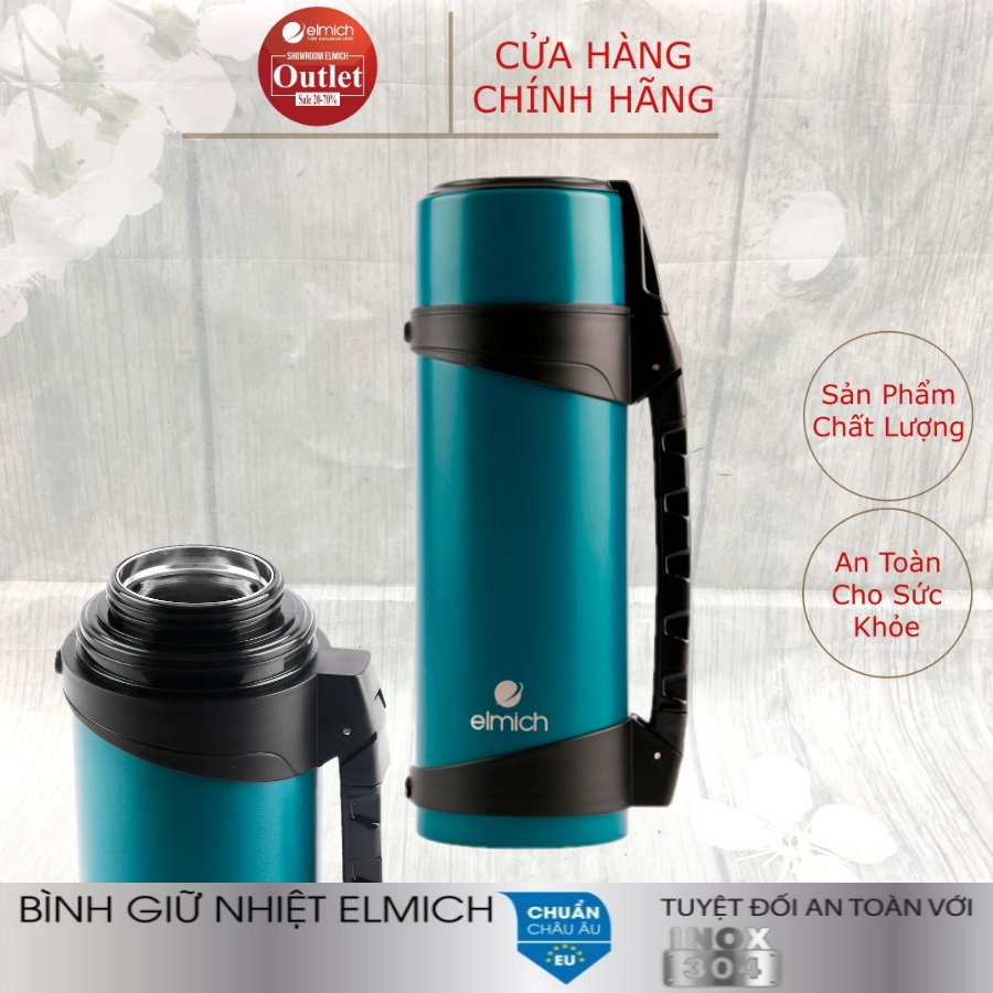 Bình Giữ Nhiệt Inox 304 Nóng 8h Lạnh 12h ELMICH El8009 1000ml