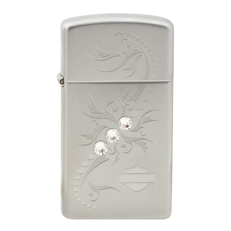 Bật Lửa Zippo 28619 - Harley Davidson Slim Crystals