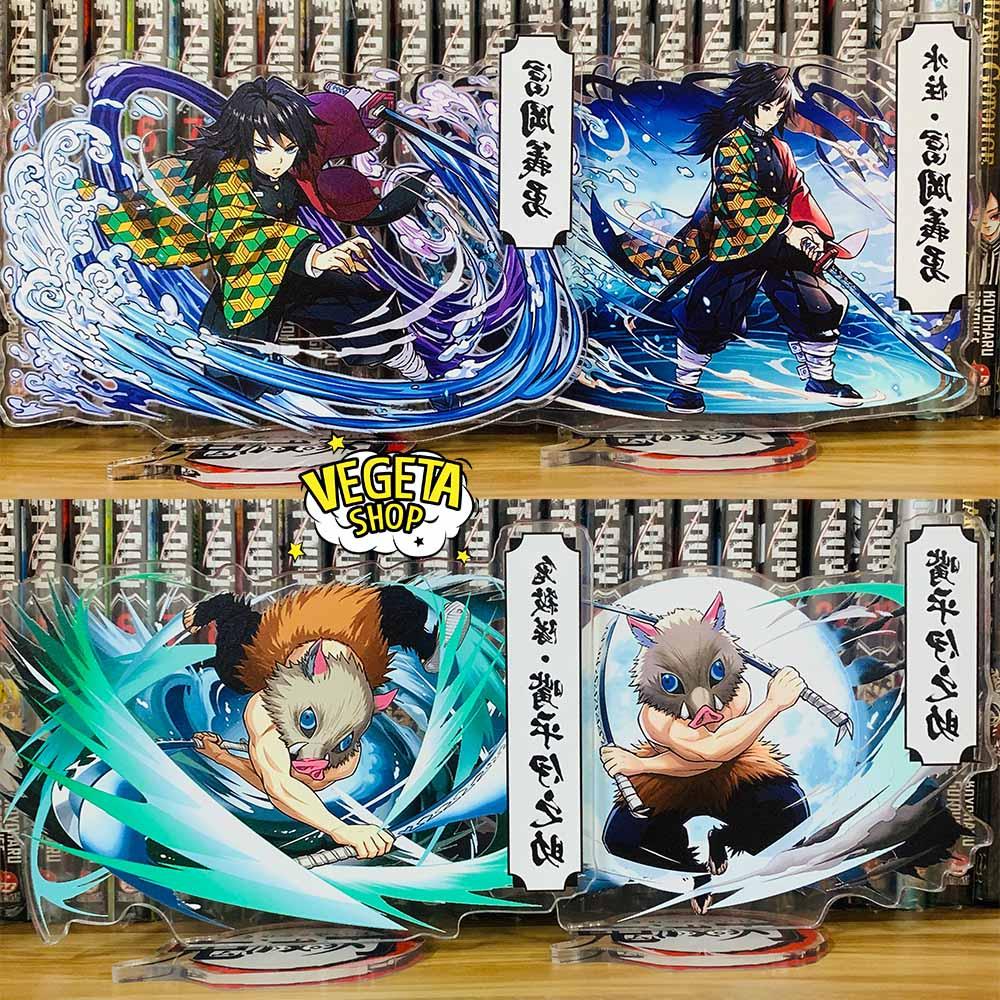 Mô Hình Tượng Standee Acrylic Mica 2 mặt - Thanh Gươm Diệt Quỷ - Kimetsu No Yaiba - Tanjiro Zenitsu Nezuko Akaza Rengoku