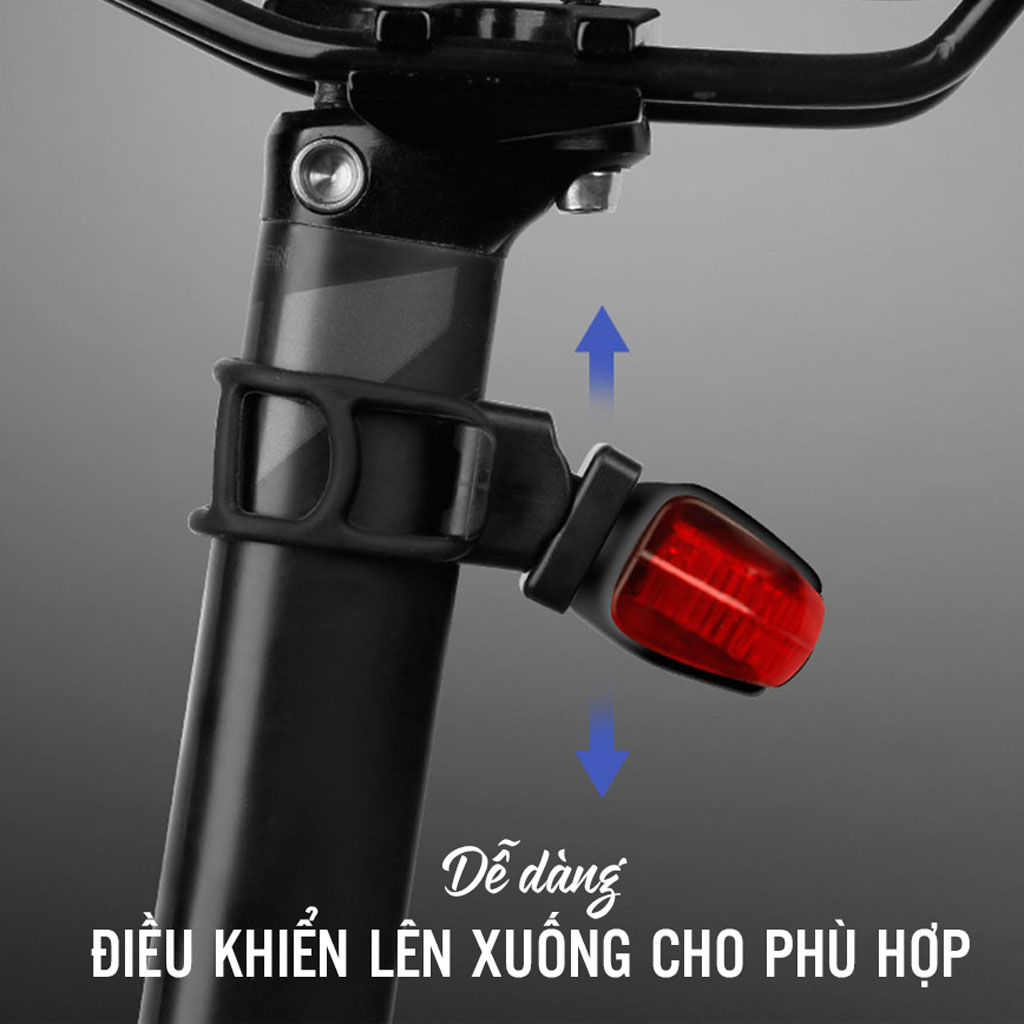 Đèn Đuôi Led Xe Đạp BK880 Chống Nước Siêu Sáng Nhiều Chế Độ Sáng Sạc Điện USB 2 Phiên Bản MaiLee