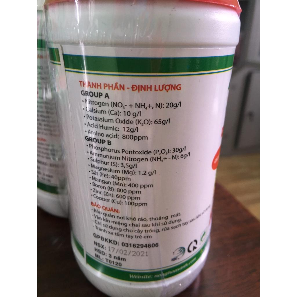 HYDRO OPTIMUM F - SẢN PHẨM THỦY CANH DUNG CHO RAU CỦ QUẢ – BỘ 2 CHAI, 0,5 LÍT/CHAI