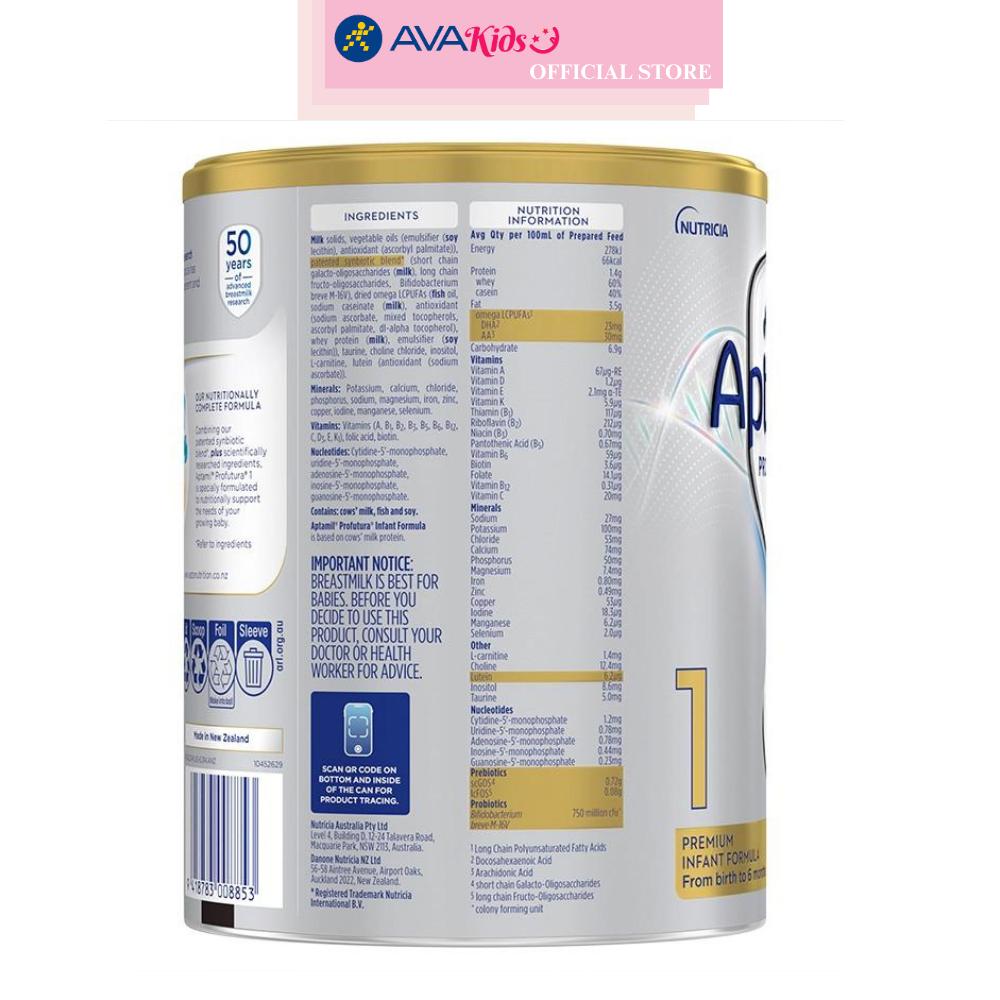 Sữa bột Aptamil Úc Profutura số 1 900g (0 - 6 tháng)