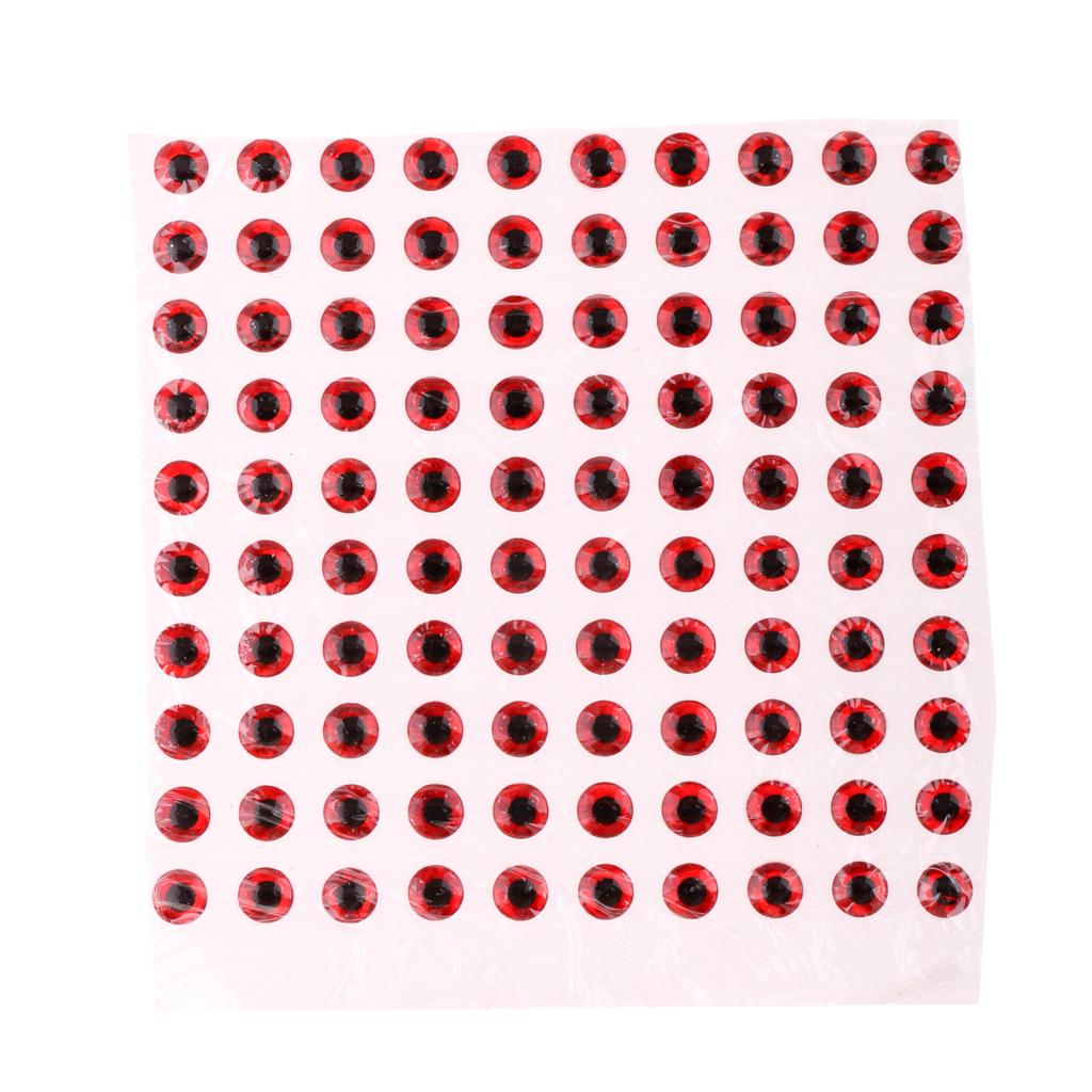100pcs Fishing Lure Eyes 3D Holographic Eyes 3D Fish Eyes for Lures