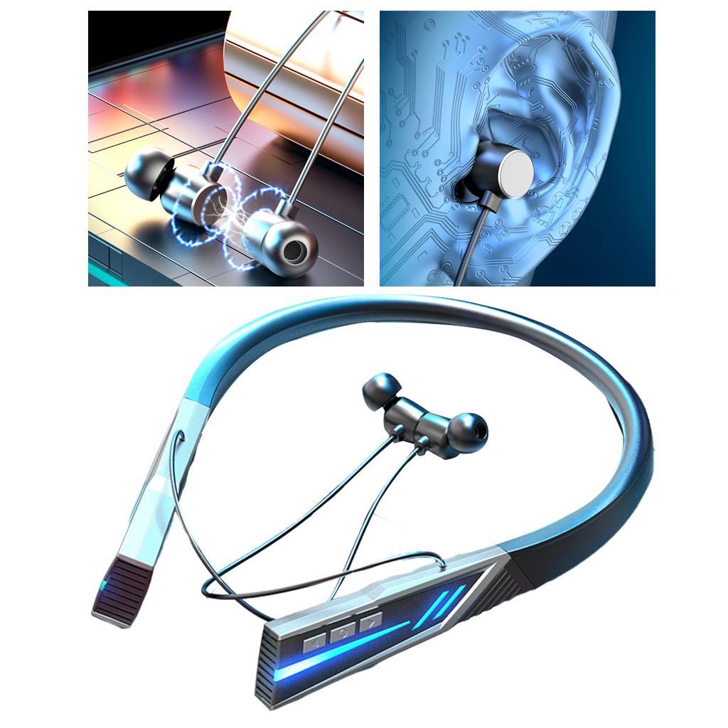 2x Hanging Neck Headphones BT 5.2 Transmission Waterproof for Swimming