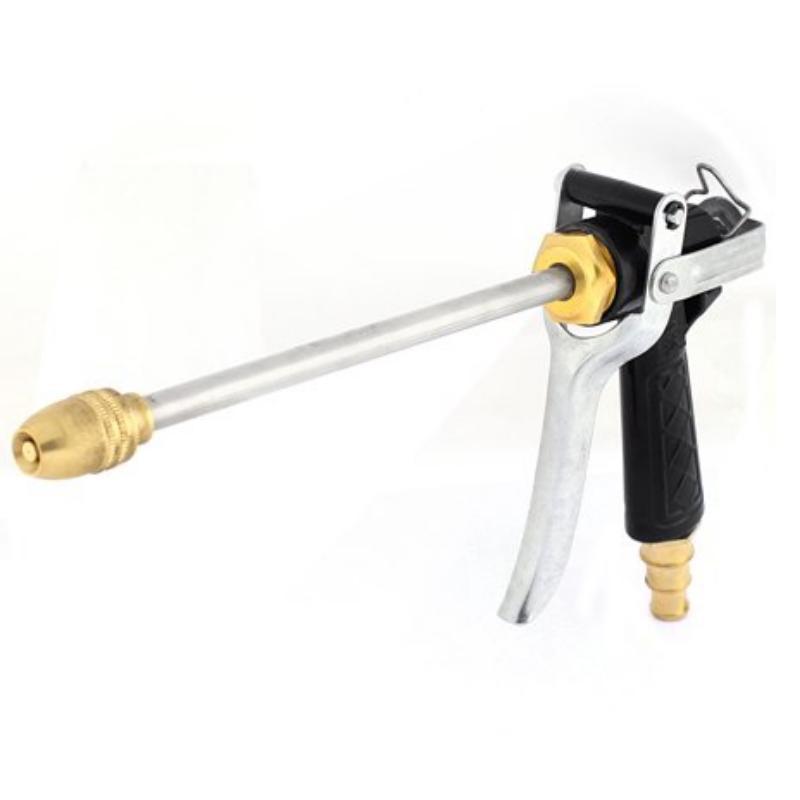 Bộ dây vòi xịt nước rửa xe, tưới cây . tăng áp 3 lần, loại 7m, 10m 206318 đầu đồng, cút,nối đen