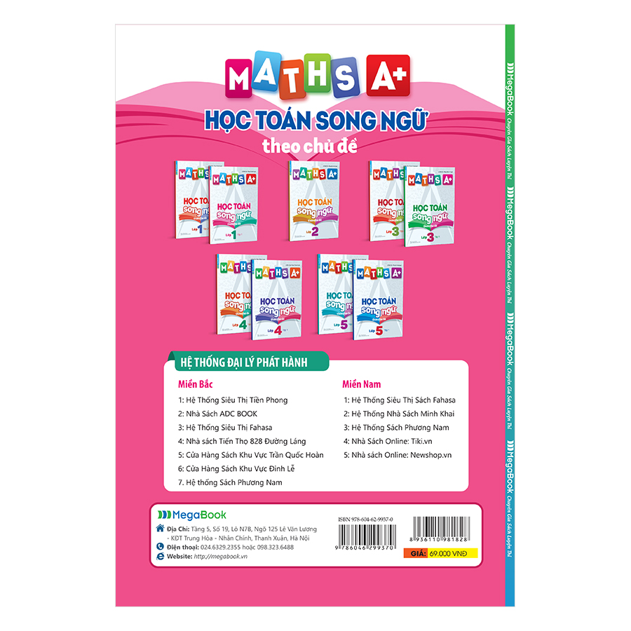 Maths A+ Học Toán Song Ngữ Theo Chủ Đề Lớp 1 (Tập 1)