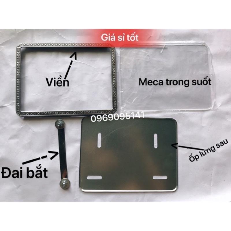 Full bộ khung biển số inox chống rỉ cao cấp.