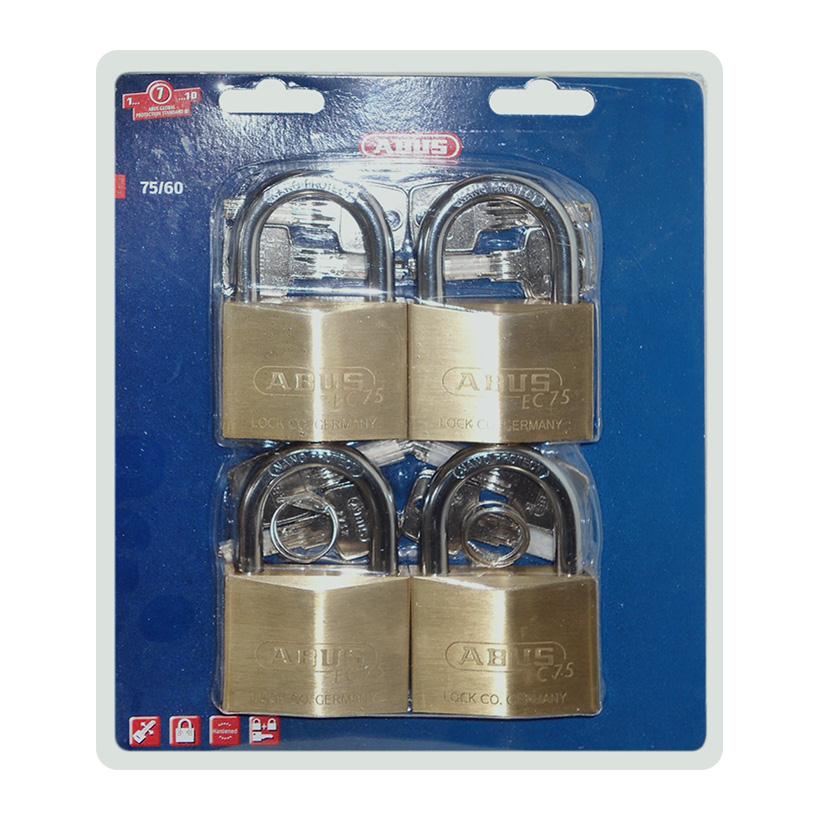 Khóa Abus 75/60 Bộ 4 chìa Masterkey - Hàng Chính Hãng