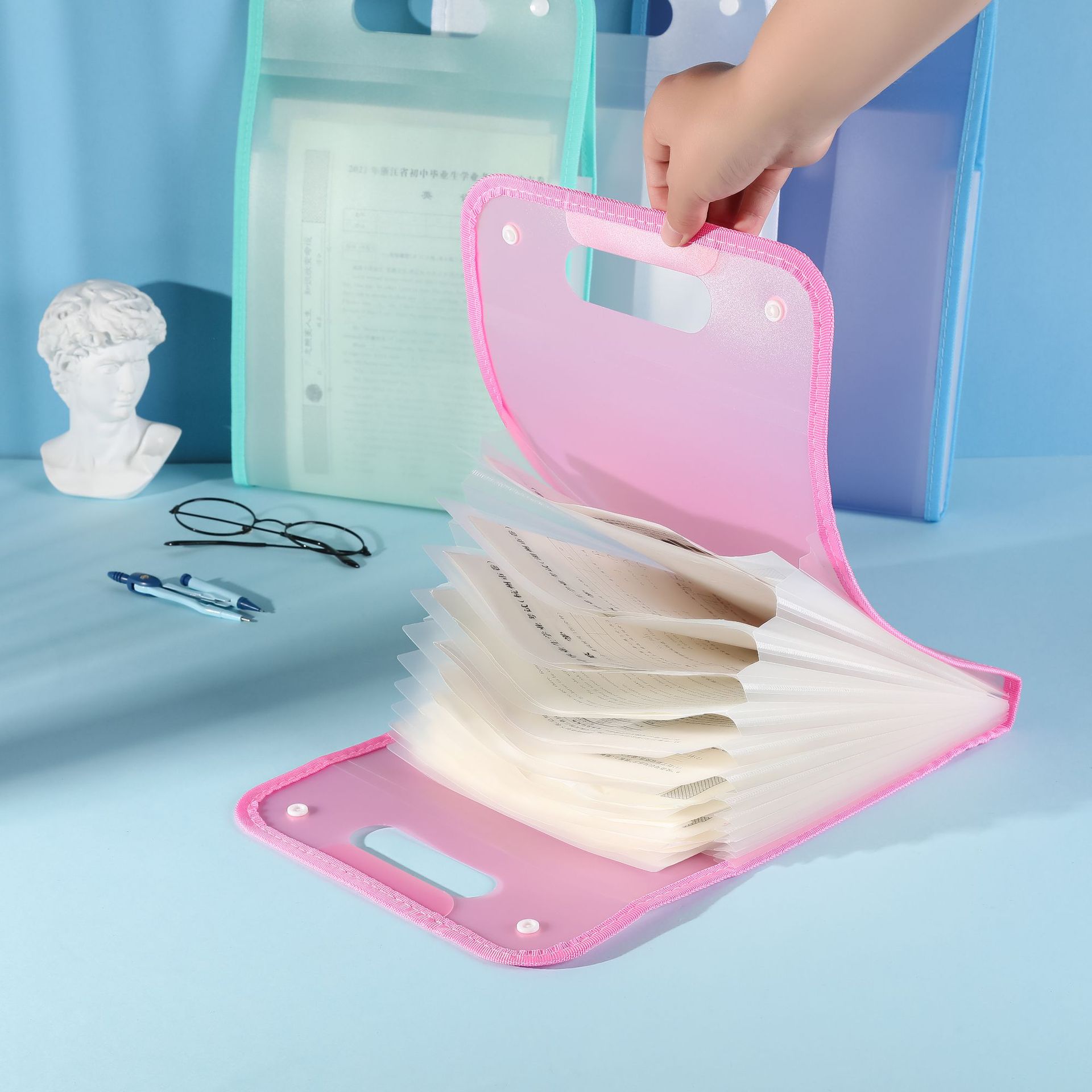 Túi Đựng Tài Liệu Kẹp Hồ Sơ Giấy A4 12 Ngăn Tiện Dụng