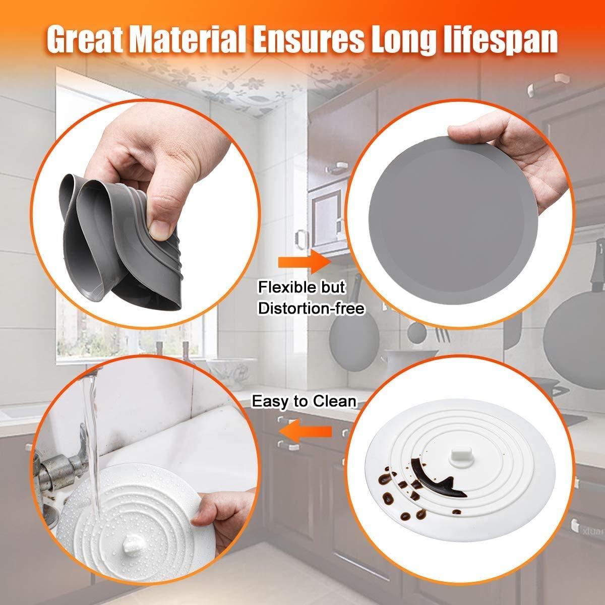 Nút bịt bồn tắm bằng silicon Nút bịt bồn rửa chén Đường kính 15 CM cho nhà bếp, phòng tắm và Nút xả nước giặt