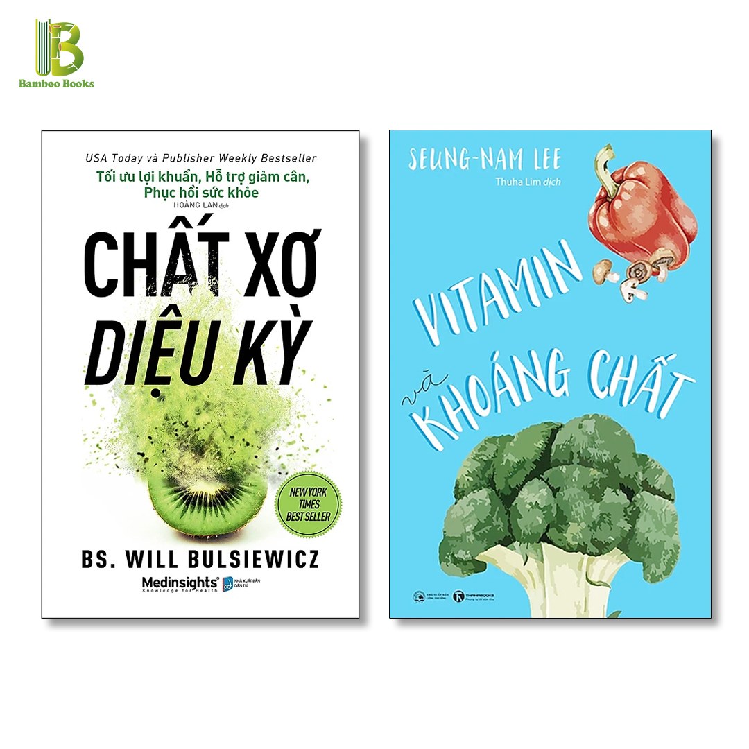 Combo 2Q Hiểu Về Chất Dinh Dưỡng: Chất Xơ Diệu Kỳ + Vitamin Và Khoáng Chất - Tặng Kèm Bookmark Bamboo Books