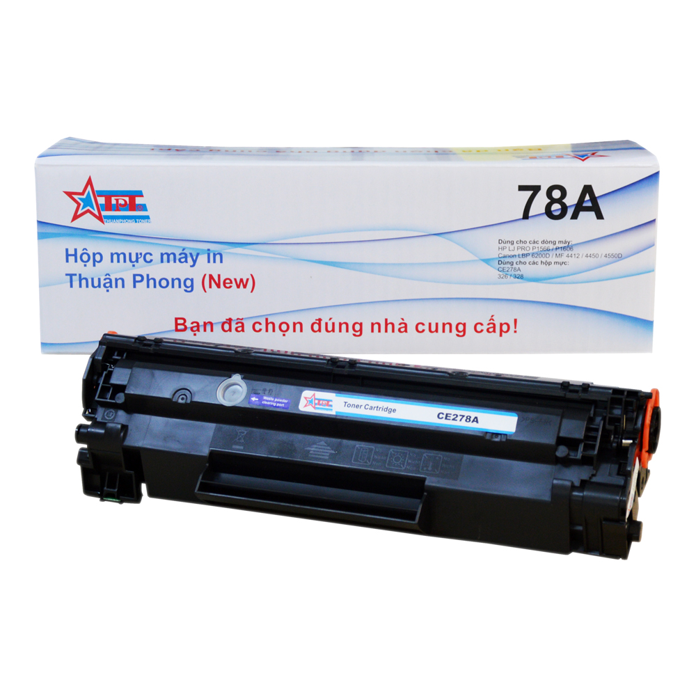 COMBO Hộp mực Thuận Phong 78A (TỰ NẠP) + 2 lọ mực đổ TP01 dùng cho máy in HP LJ P1566/ P1606/ M1536/ Canon LBP 6200D/ 6230DN/ MF 4400/ 4430/ 4580 - Hàng Chính Hãng