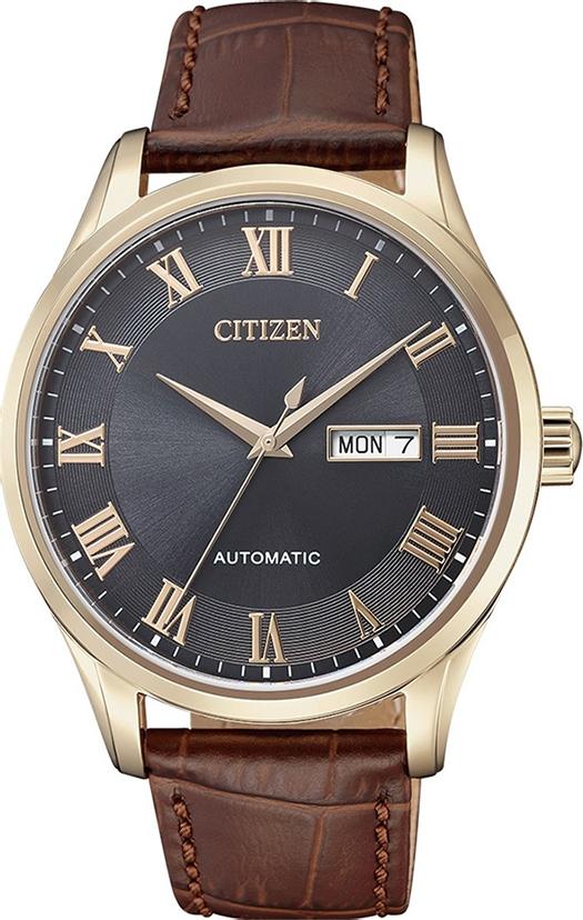 Đồng Hồ Nam Citizen Dây Da NH8363-14H - Mặt Xám