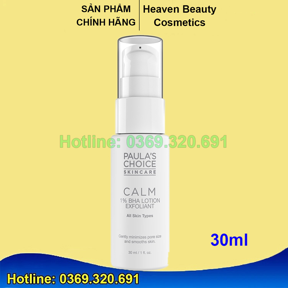 Loại bỏ tế bào chết 1% BHA Paula's Choice Calm Redness Relief Lotion Exfoliant 30/100ml