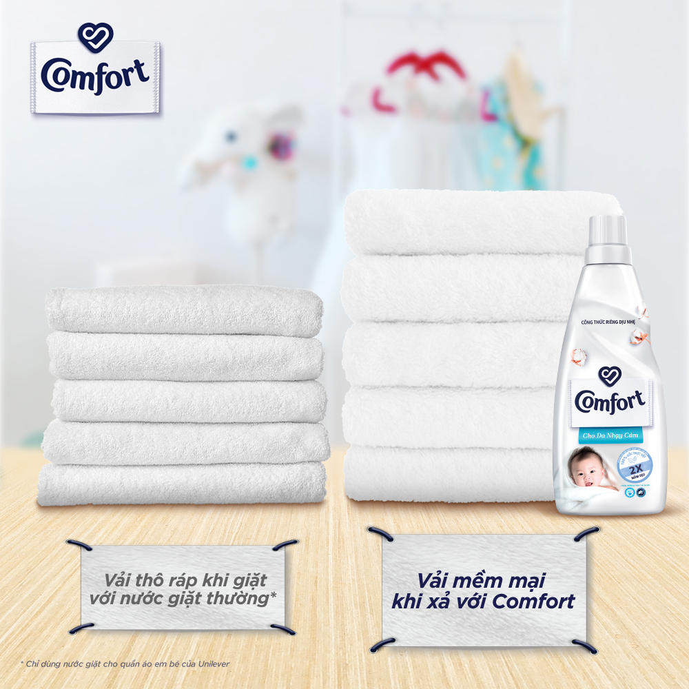 Combo 2 Túi Nước Xả Vải Comfort Dịu Nhẹ Thơm Dịu Êm Cho Cả Gia Đình 3.6L