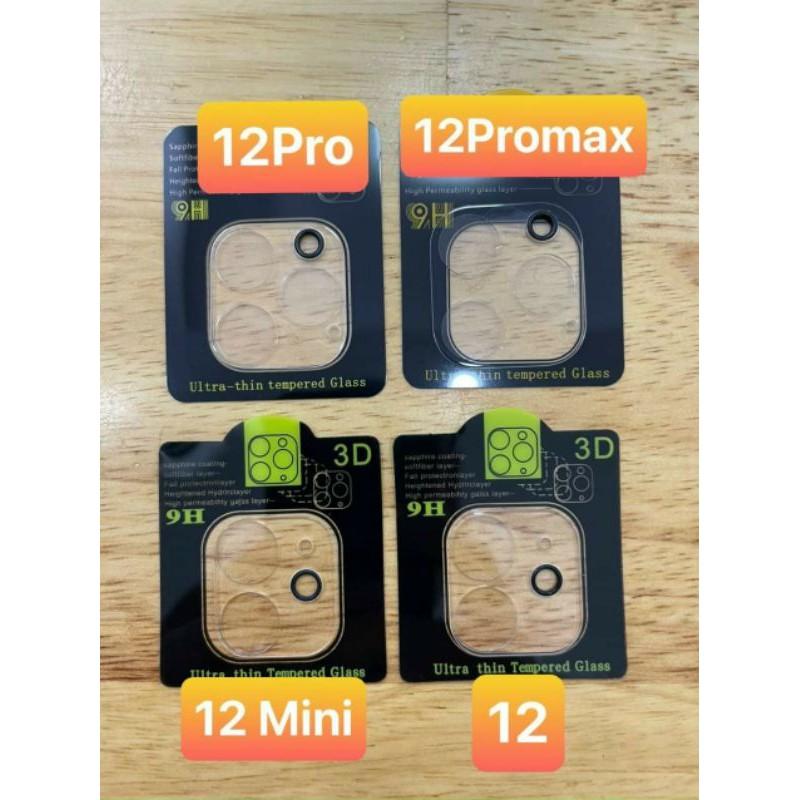 Cường Lực Trong Suốt Full Cụm Camera Dành Cho Iphone 12 12Mini 12Pro 12ProMax - Bảo Vệ Toàn Diện Camera