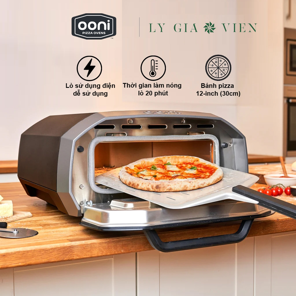 Lò Nướng Pizza Điện Ooni Volt 12 Electric Pizza Oven Dùng Trong Nhà Và Ngoài Trời
