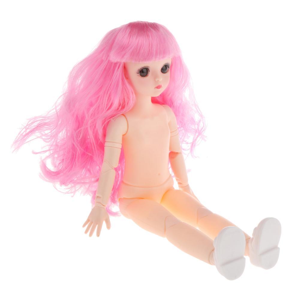 28cm 1/6 BJD Doll Body 3D Big Eyes Realistic Eyelash Girl Dolls With Shoes
