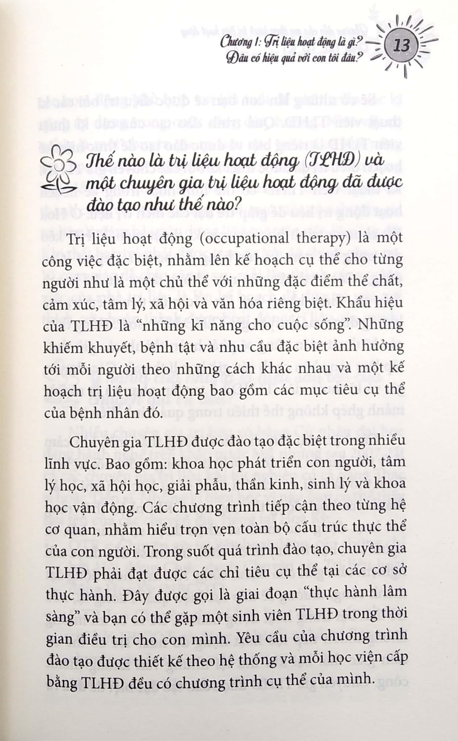 Hướng Dẫn Cha Mẹ Thực Hành Trị Liệu Hoạt Động Cho Trẻ Tự Kỷ (Tái Bản 2022)