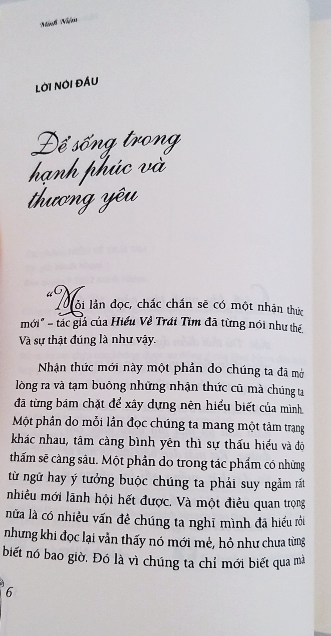 Hiểu Về Trái Tim - Minh Niệm