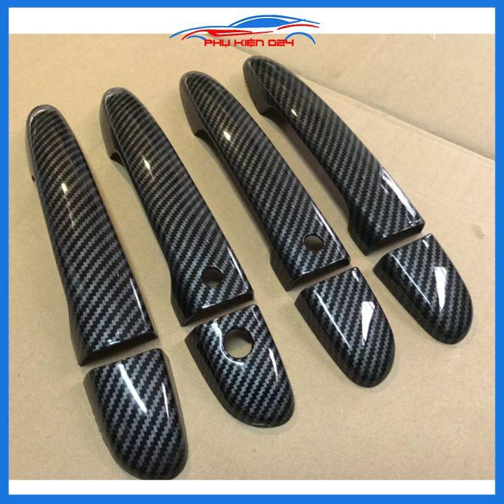 Ốp tay nắm hõm cửa chống trầy Mazda CX8 CX-8 2018-2019-2020-2021-2022 vân cacbon/titan/mạ crom bảo vệ cửa xe ô tô