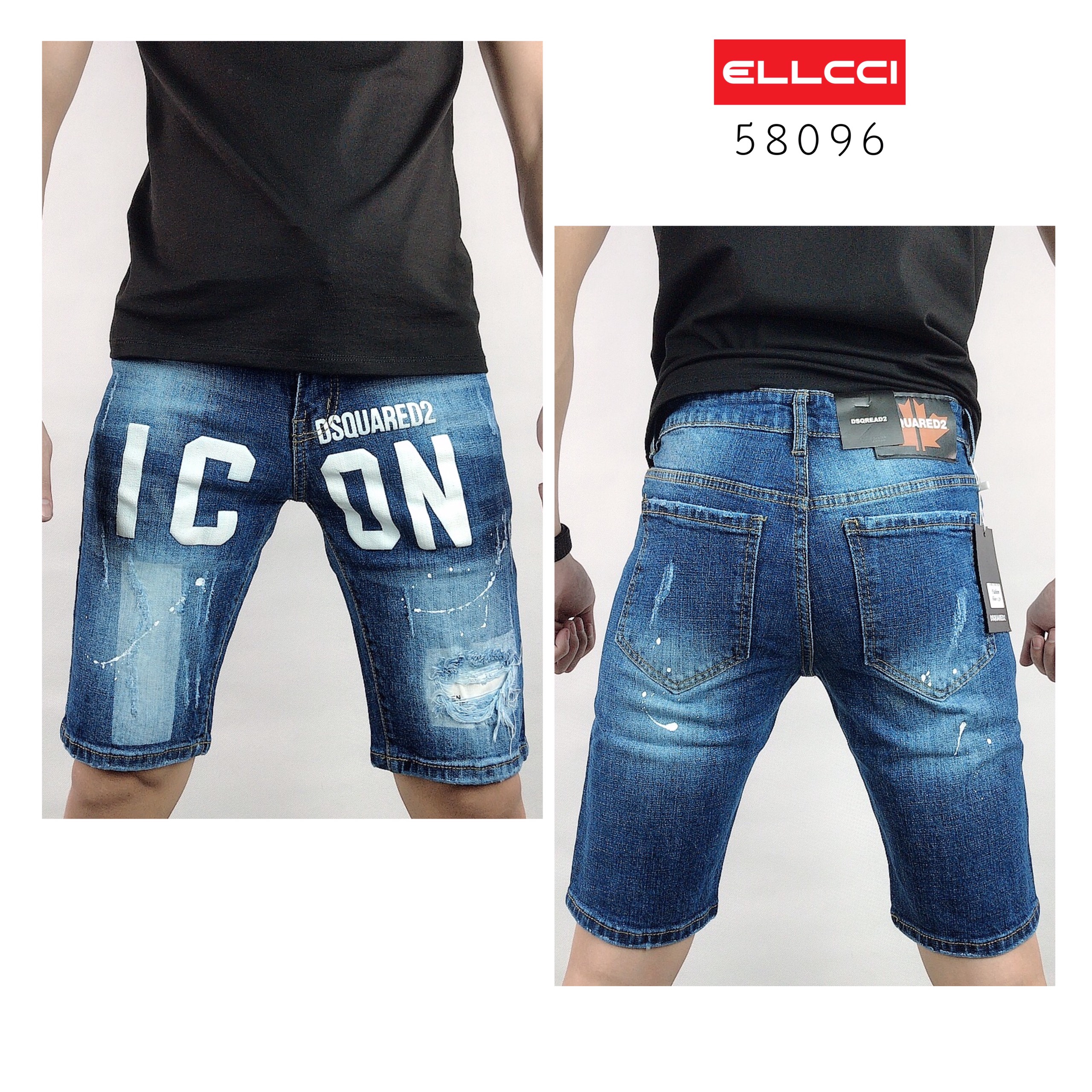 Quần bò nam ngắn - Quần jean nam ngắn - Quần short jean nam - quần bò ngố nam icon cực chất tại ELLCCI - Thiên đường quần jean nam đẹp