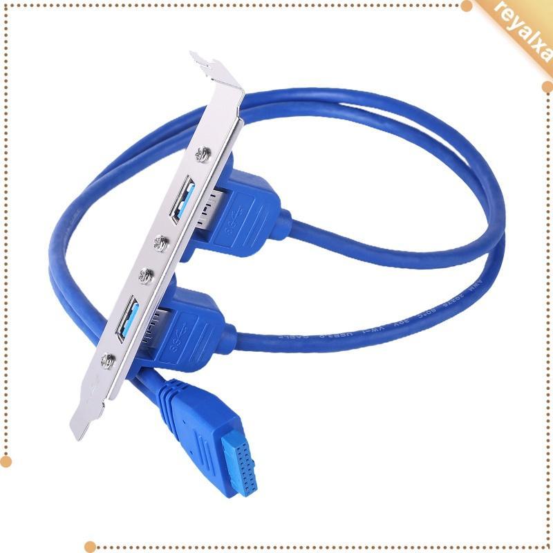 Dây cáp chuyển đổi 2 cổng USB 3.0 sang 20 pin cho bảng điều khiển lưng