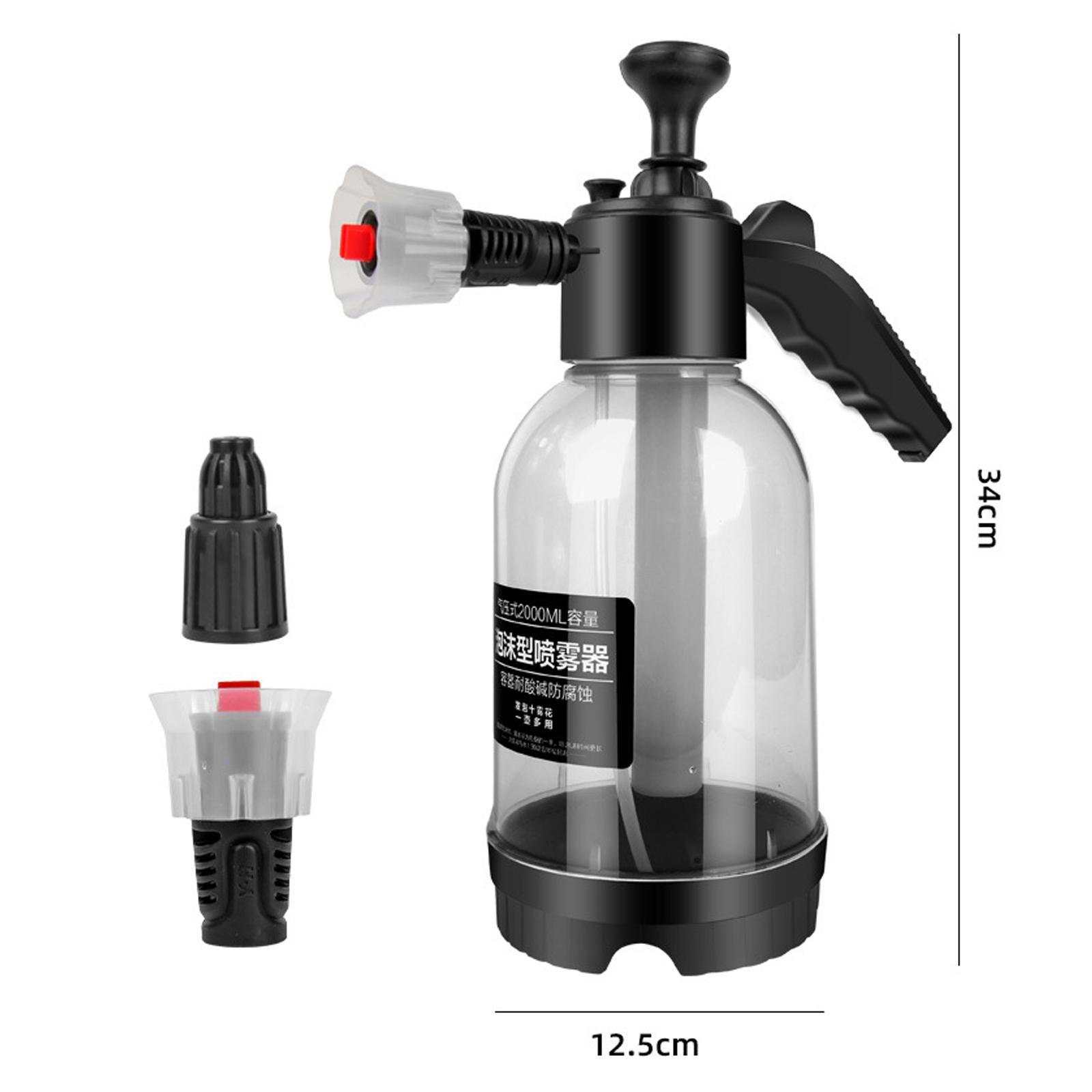 Hand Pressure Sprayer 2L Auto Cleaning Equipment for Car Indoor Garden Lawn Outdoor